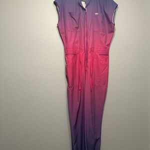 Figs Limited Edition Pink Gradient Jumpsuit